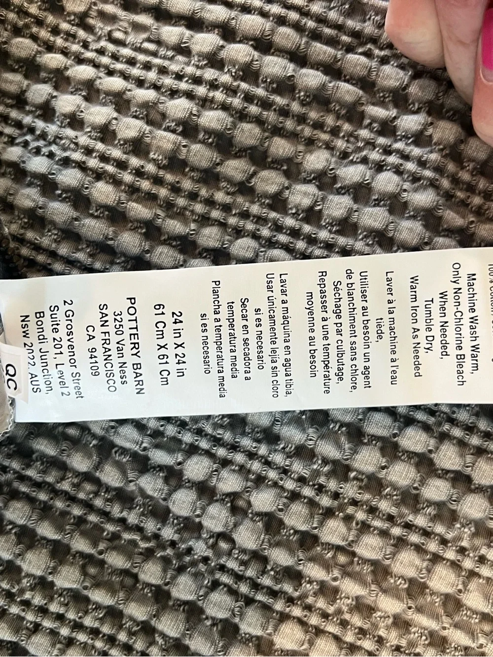 Pottery Barn neutral gray